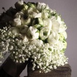 Diseño y creación de ramo de novia elaborado por ranúnculos blancos 00 | La Florería
