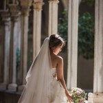Ramo en cascada de peonias rosas para boda diseñado por La Florería | La Florería