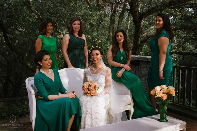 Damas de Honor en color verde | La Florería